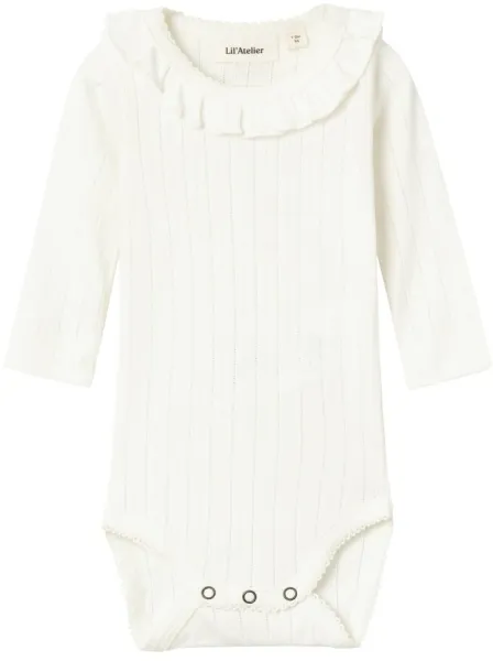 Rachel nis langærmet slim body - COCONUT MILK - 62